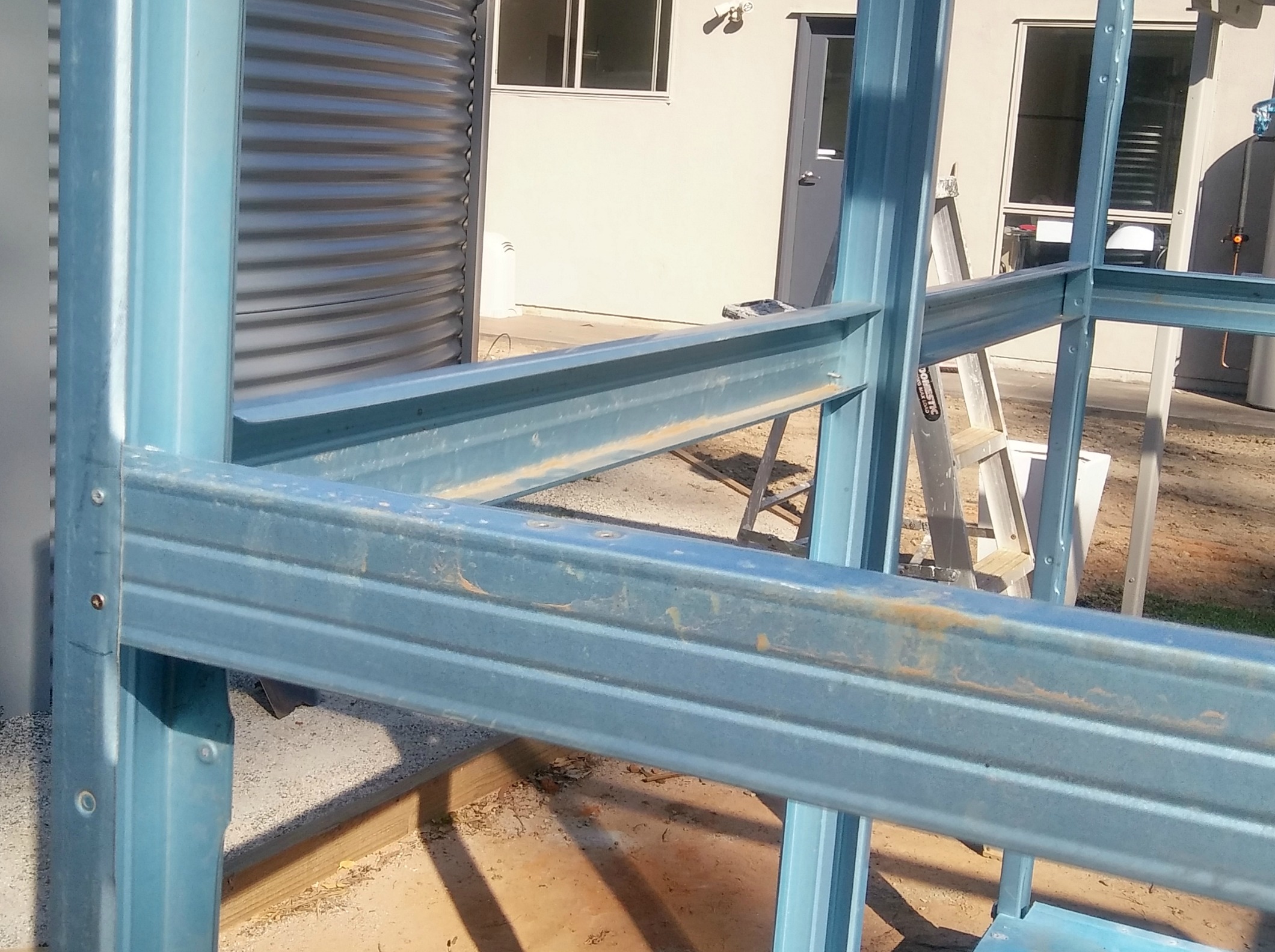 How to build a steel framed garden shed