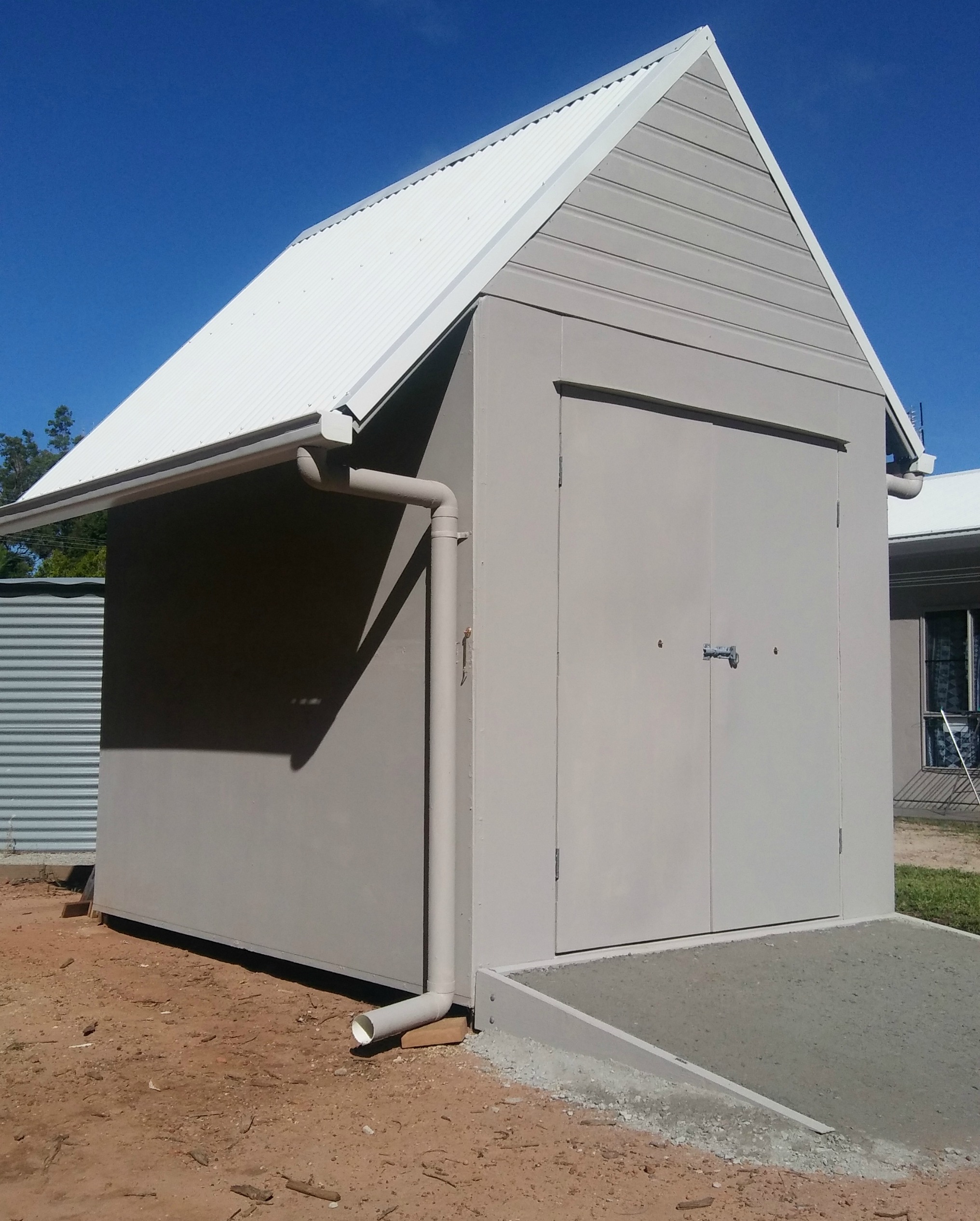 how to build a steel framed garden shed