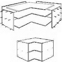 Corner kitchen cabinet diagram
