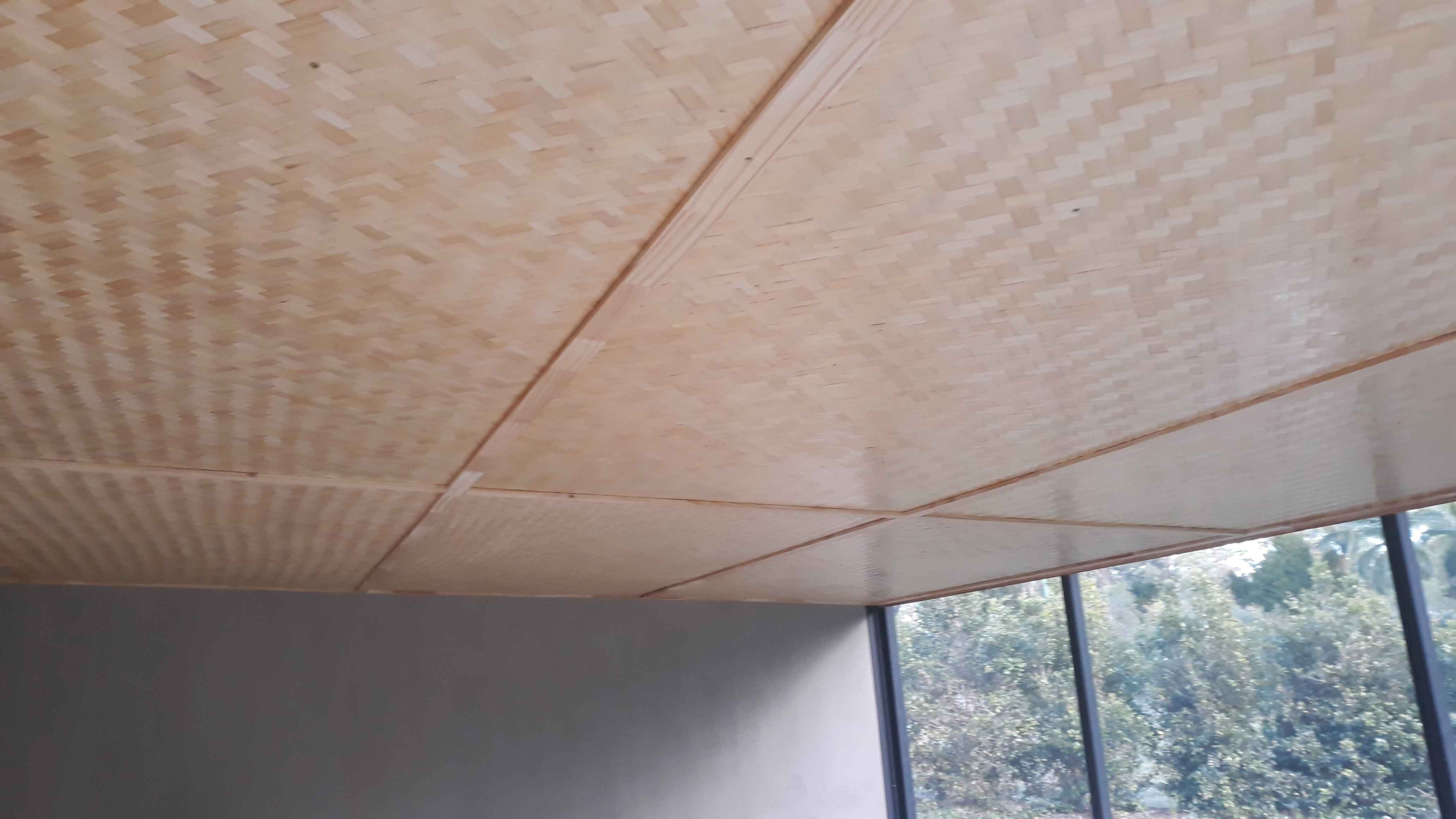 Bamboo ceiling complete