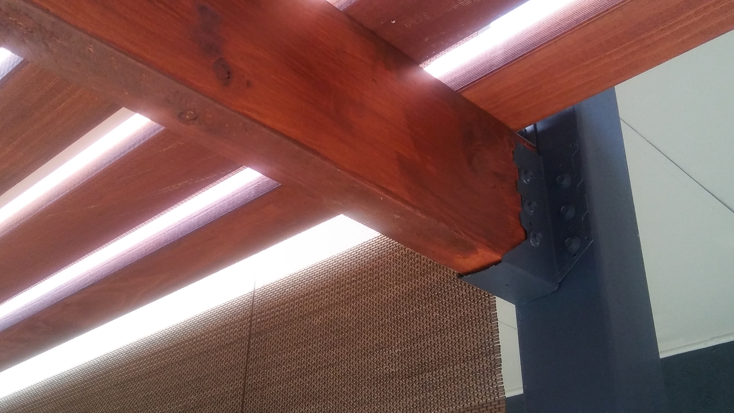 wooden beam to joist hanger