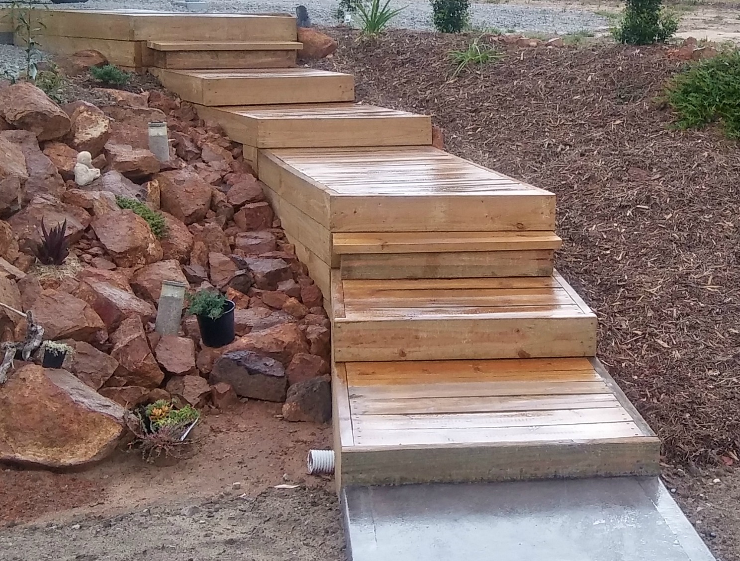 DIY Stairs Outdoor Platform Design