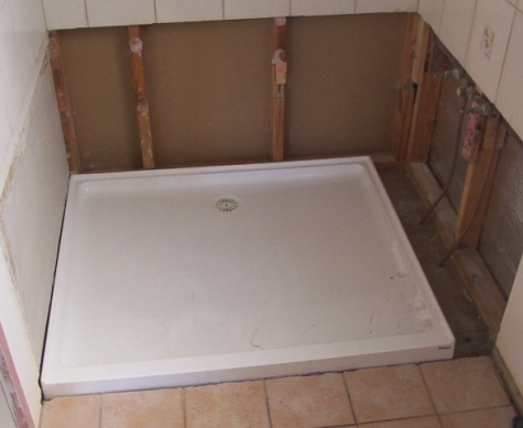 Installing a online shower pan