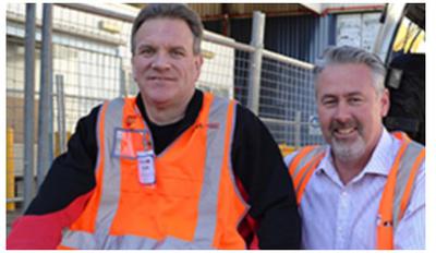 David Crawford (left) became a quadriplegic after a roof he was working on gave way