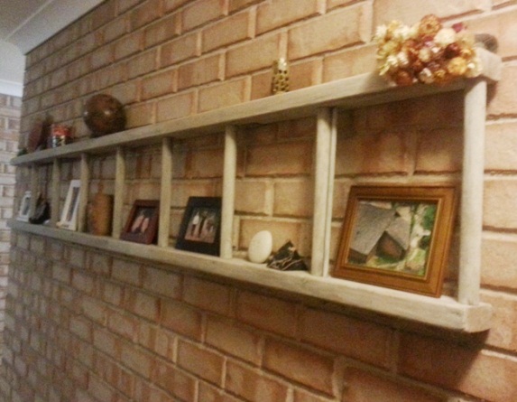 Ladder shelves