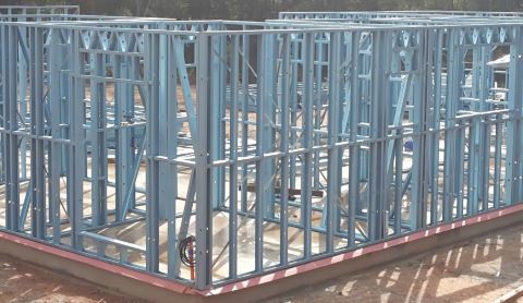 Standing steel frames