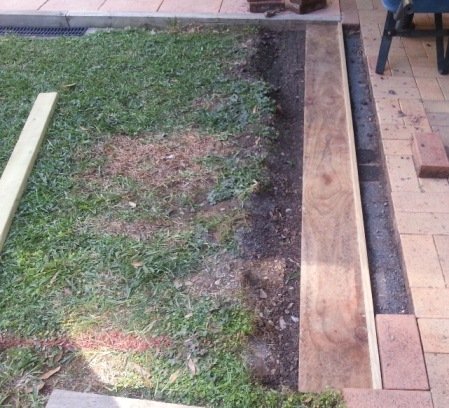 Deck foundation setup