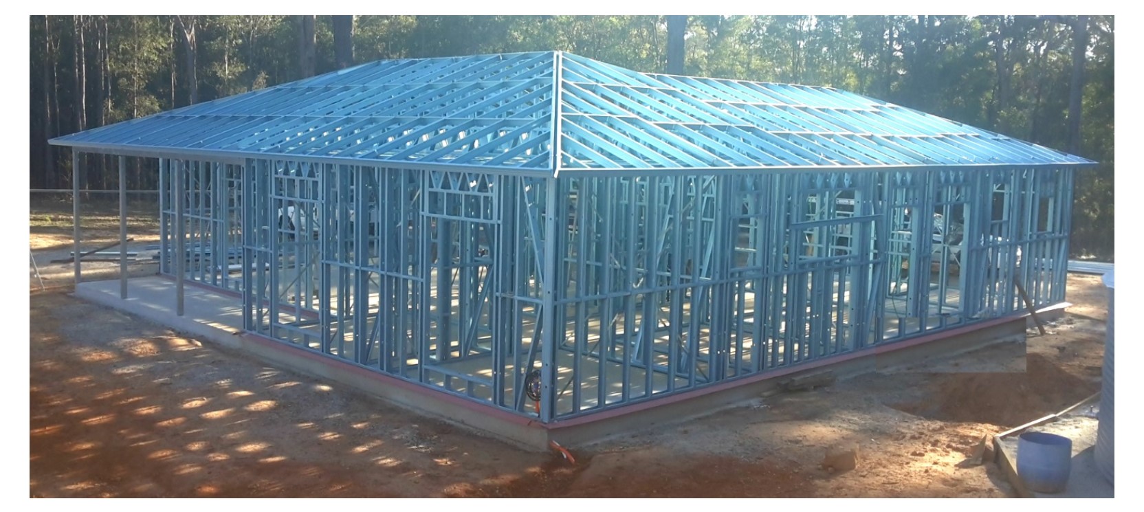 Steel house kit frame