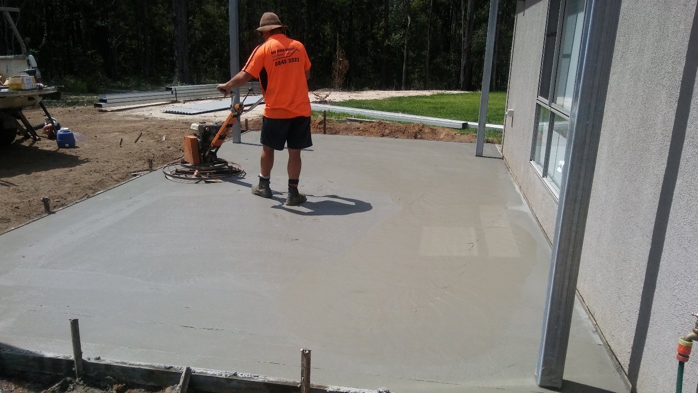 finishing concrete