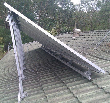Tilted solar array