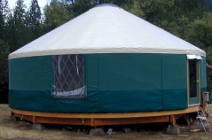 Traditional yurt structure